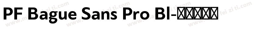 PF Bague Sans Pro Bl字体转换